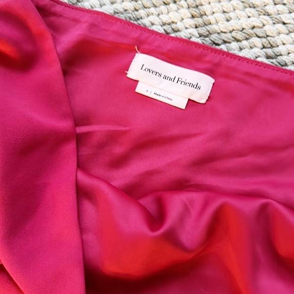 Lovers + Friends x Revolve Color block cut out red orange mini dress Sz XS - Picture 7 of 7